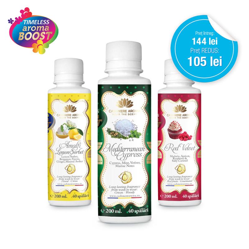 Pachet promoțional Spring Eternal ”Timeless Aroma Boost” + 3 balsamuri de rufe CADOU